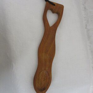 Welsh Love Spoon Handmade Abbey Crafts Liangollen Wales Wooden Heart